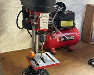 Drill press, air compressor