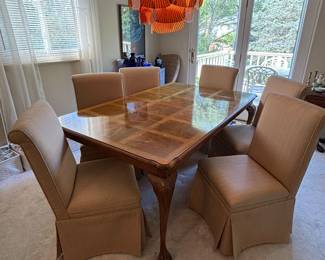 Dining table and chairs
