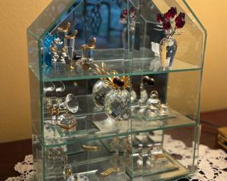 Swarovski crystal, display case