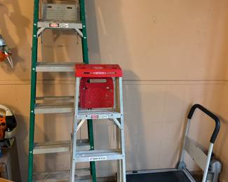 Fiberglass ladder, cart