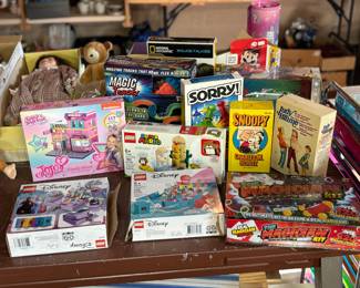 Legos, toys, games