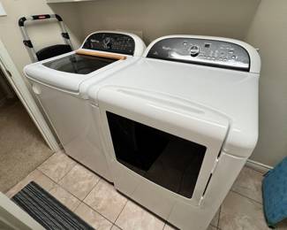 Great nearly new pair; washer and dryer by Whirlpool !