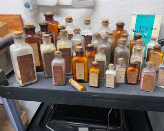 vintage bottle collection