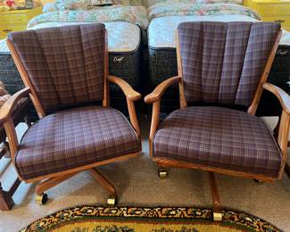 Two Plaid Chairs