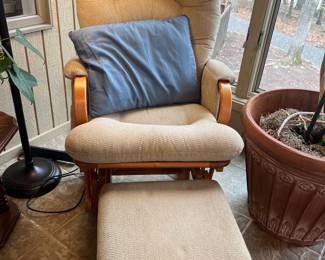 Third Glider with Ottoman