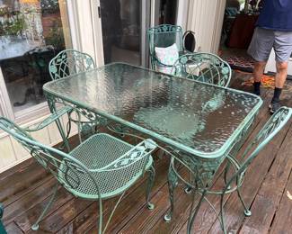 Patio Table with Two Chairs
