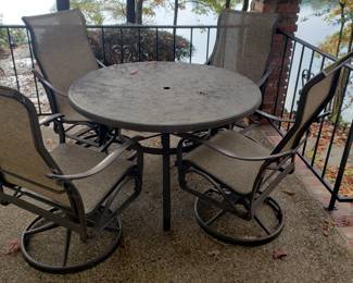 Patio table 4 chairs