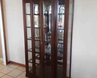 Lighted curio cabinet