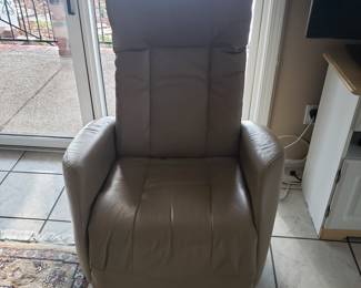 Leather recliner
