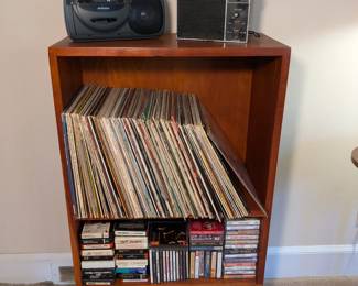 MCM Record Cabinet, Vinyl Records, LPs