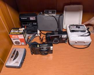 Vintage Cameras, Polaroid, Cannon