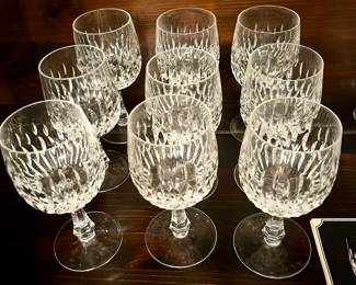 Gorham Chantily pattern crystal glasses