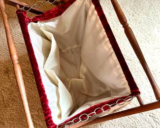 Interior of knitting bag