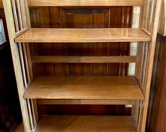 Wooden folding bookcase