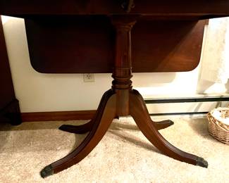 Base of drop leaf table