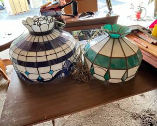 Stained glass lamp shades