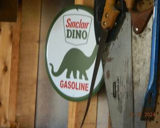 metal oil sign