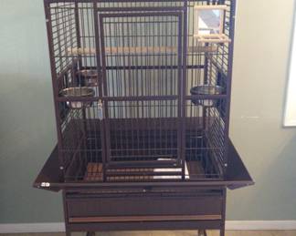 Large Birdcage On Wheels