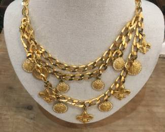 ESCADA Fleur de lis Choker/Belt