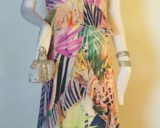 Festive Cotton Halter Dress