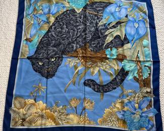 SALVATORE FERRAGAMO "Pantera" scarf by Fulvia Ferragamo