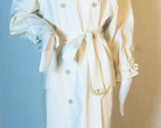 ESCADA by MARGGARETHA LEY Cotton Trench Coat -sz: 38