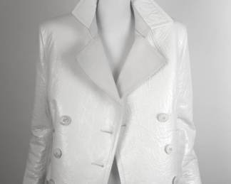 FERRAGAMO Patent Leather Bunker Jacket