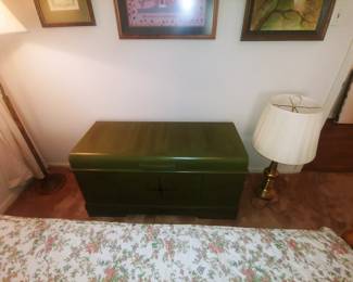 Painted blanket chest