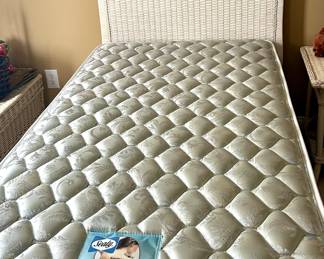 Available for Pre-Sale Pier 1 Twin Size Bed (Includes Mattress)  We Have a Pair!  $175.00 each email gail@freshstarttransitions.com