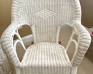 Vintage Wicker Rocking Chair