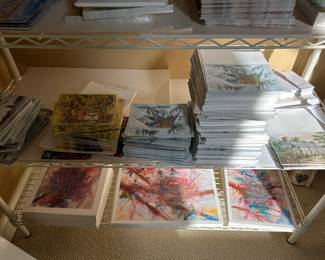 Hundreds of Greating Cards of Jackie Sullivan's Original Art