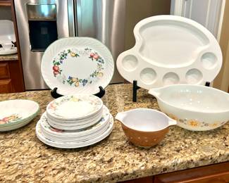 Vintage Corelle and Pyrex
