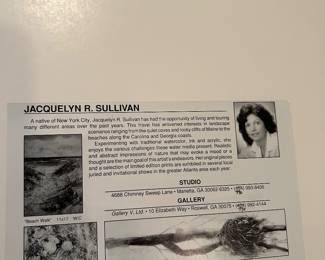 Meet the Artist...Jacquelyn R. Sullivan