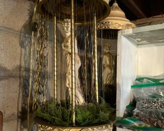 OH YES....2..YES 2 VINTAGE GODDESS RAIN LAMPS IN AS IS CONDITION