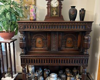 1920'S JACOBEAN REVIVAL  CREDENZA
