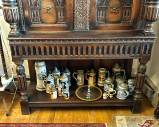 1920'S JACOBEAN REVIVAL CREDENZA