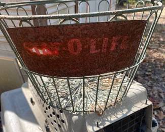 RARE STAFF-O-LIVE EGG BASKET