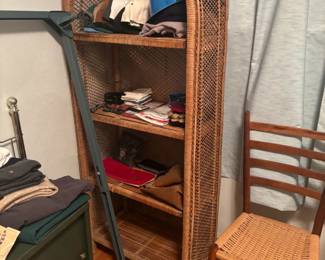 wicker shelf