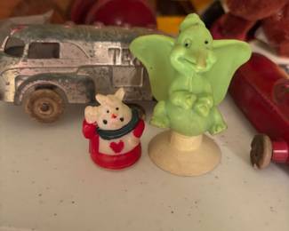 the white rabbit and dumbo toys