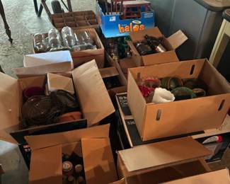 Bottles and cans to sort