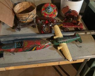 some of the tin toys