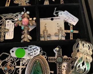 Some of the sterling crosses available - small to large and different styles