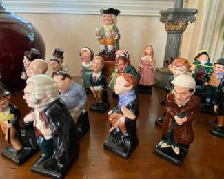 A collection of Dickens characters by Royal Doulton