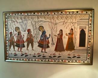 Another unique piece of framed art.  The owner was a traveler who enjoyed collecting.