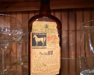 Antique White Horse whiskey bottle
