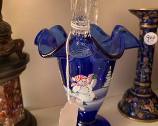 One of several Fenton baskets - some with original boxes.