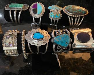 A selection of Native American bracelets