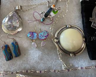 More sterling items and pretty earrings