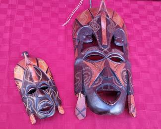 African Hand Carved Masks