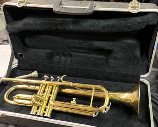 Trumpet with case